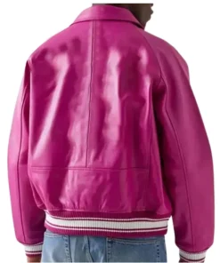 mens-icon-pink-faux-leather-bomber-jacket
