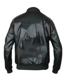 mens-iconic-black-bomber-faux-leather-jacket