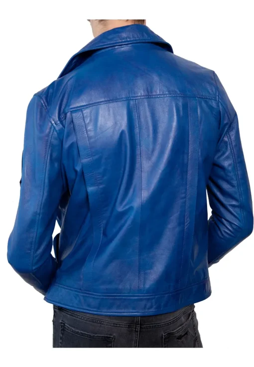 mens-iconic-blue-faux-leather-jacket
