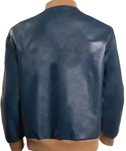 mens-rich-blue-faux-leather-bomber-jacket