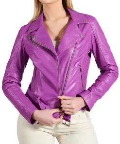 womens-belted-purple-faux-leather-biker-jacket