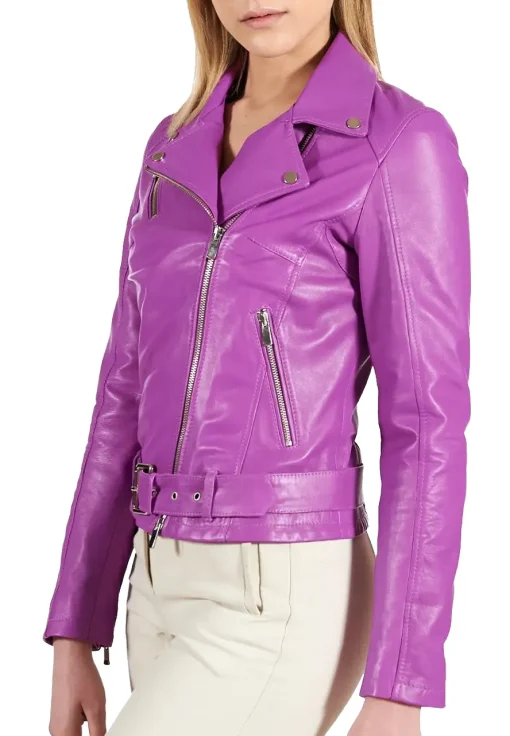 womens-belted-purple-faux-leather-biker-jacket