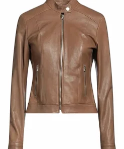 womens-biker-brown-faux-leather-jacket