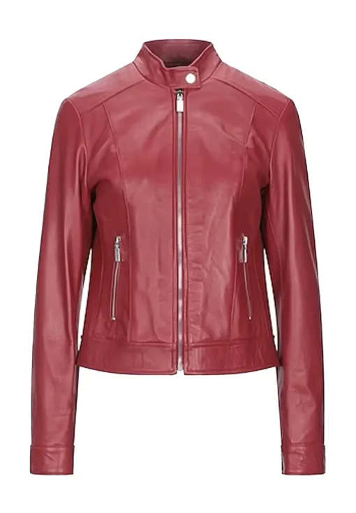 womens-biker-red-faux-leather-jacket