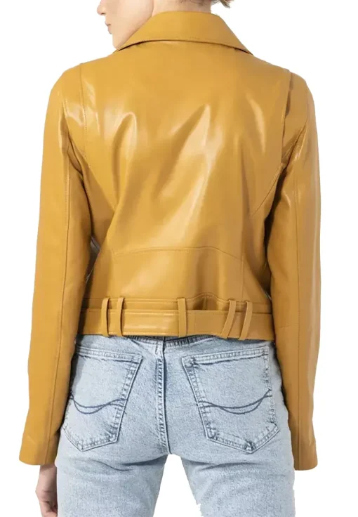 womens-biker-yellow-faux-leather-jacket