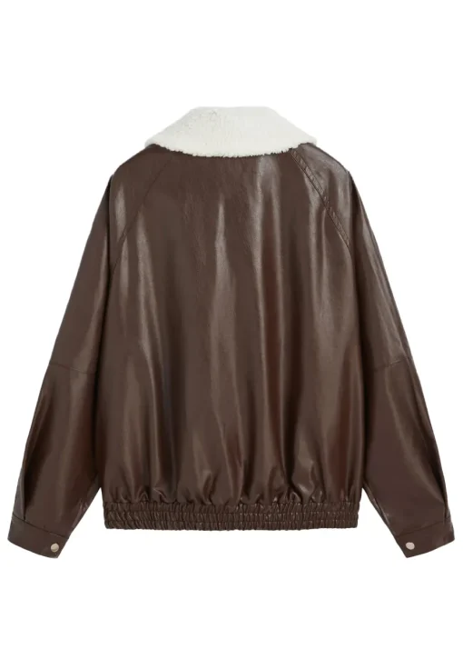 womens-brown-faux-leather-bomber-jacket-with-shearling-collar