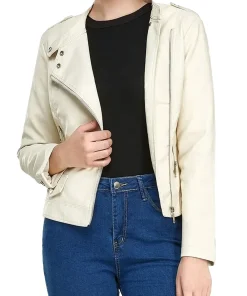 womens-casual-zip-up-beige-faux-leather-biker-jacket