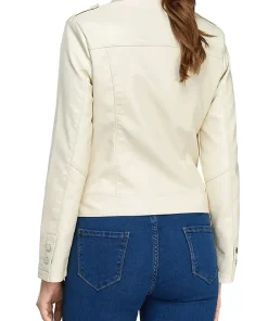 womens-casual-zip-up-beige-faux-leather-biker-jacket