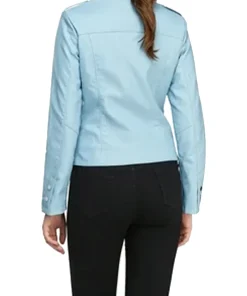 womens-casual-zip-up-blue-faux-leather-biker-jacket