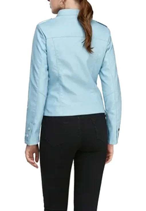 womens-casual-zip-up-blue-faux-leather-biker-jacket