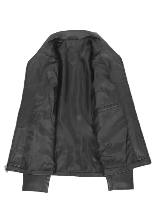 womens-classic-zip-fastening-black-faux-leather-jacket
