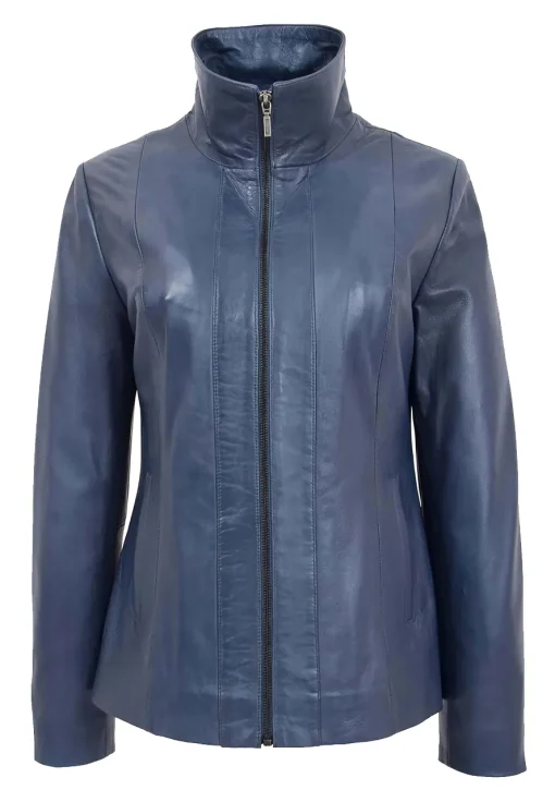 womens-classic-zip-fastening-blue-faux-leather-jacket