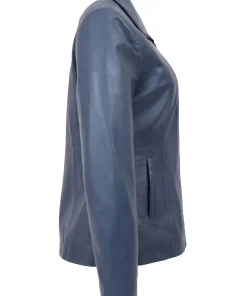 womens-classic-zip-fastening-blue-faux-leather-jacket