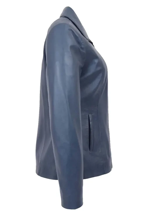 womens-classic-zip-fastening-blue-faux-leather-jacket