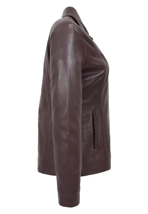womens-classic-zip-fastening-brown-faux-leather-jacket