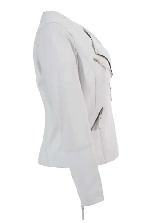 womens-collarless-white-faux-leather-biker-jacket