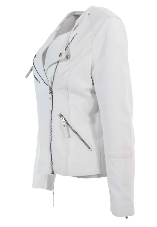 womens-collarless-white-faux-leather-biker-jacket
