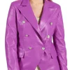 womens-double-breasted-purple-faux-leather-blazer