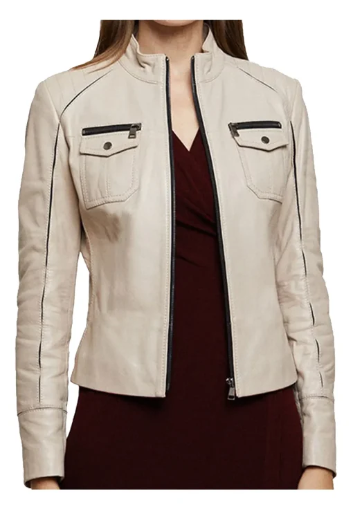 womens-double-pocket-beige-faux-leather-jacket