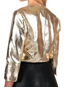 womens-gold-faux-leather-bolero-jacket