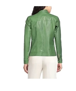 womens-green-biker-faux-leather-jacket