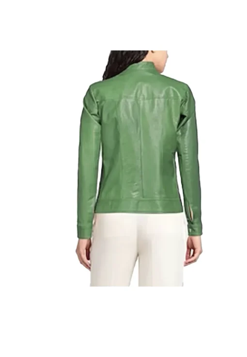 womens-green-biker-faux-leather-jacket