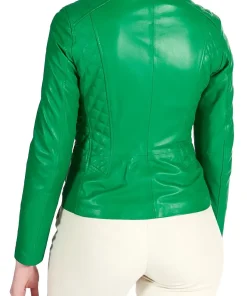 womens-green-quilted-faux-leather-biker-jacket