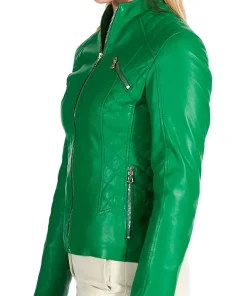 womens-green-quilted-faux-leather-biker-jacket