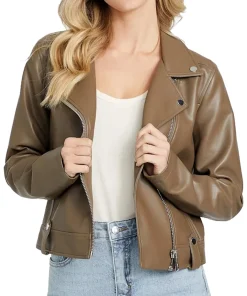 womens-honey-mushroom-faux-leather-jacket