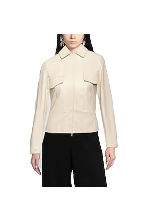 womens-long-sleeves-beige-faux-leather-jacket