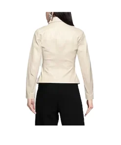 womens-long-sleeves-beige-faux-leather-jacket