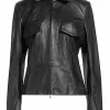 womens-long-sleeves-black-faux-leather-jacket