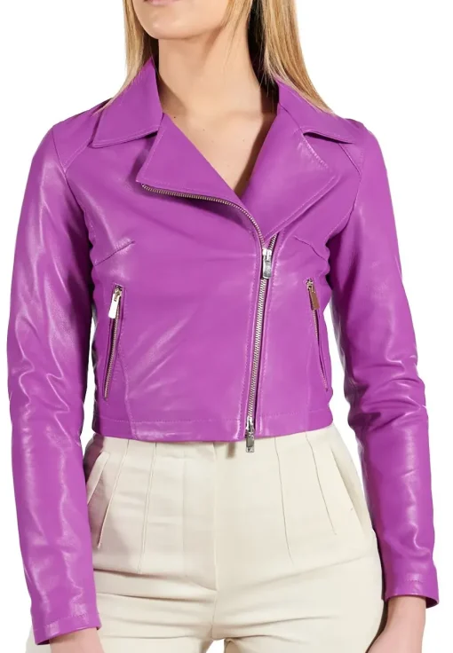 womens-purple-faux-leather-cropped-jacket