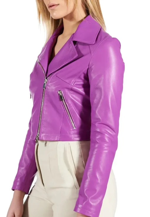 womens-purple-faux-leather-cropped-jacket