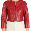 womens-red-faux-leather-bolero-jacket