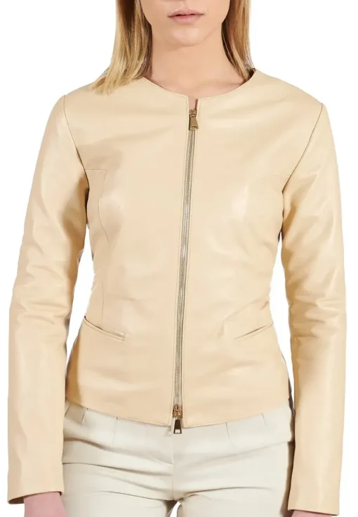 womens-round-collar-beige-faux-leather-jacket