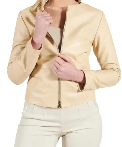 womens-round-collar-beige-faux-leather-jacket