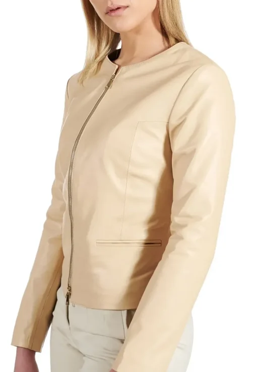 womens-round-collar-beige-faux-leather-jacket