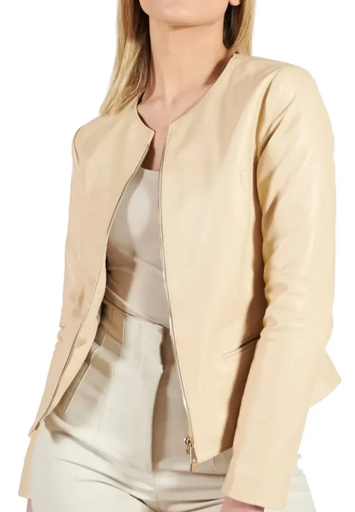 womens-round-collar-beige-faux-leather-jacket