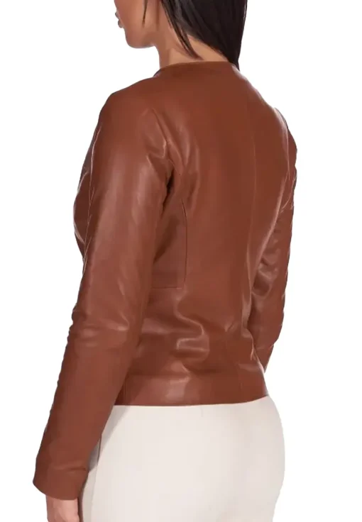 womens-round-collar-brown-faux-leather-jacket