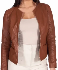 womens-round-collar-brown-faux-leather-jacket