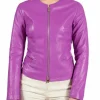 womens-round-collar-purple-faux-leather-jacket