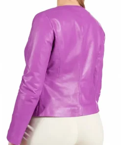 womens-round-collar-purple-faux-leather-jacket