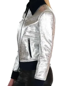 womens-silver-faux-leather-shearling-bomber-jacket