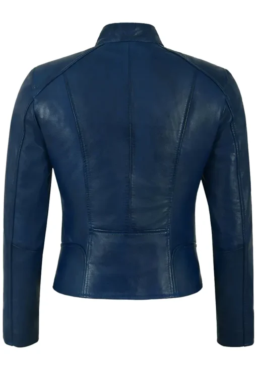 womens-slim-fit-blue-faux-leather-jacket