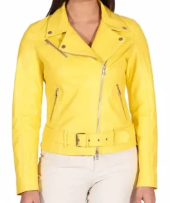 womens-yellow-belted-faux-leather-biker-jacket