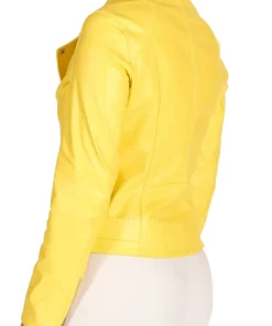 womens-yellow-belted-faux-leather-biker-jacket