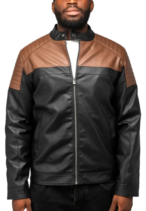 mens-black-and-brown-colorblock-faux-leather-moto-jacket