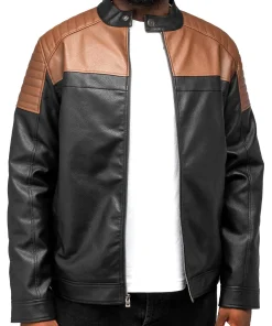 mens-black-and-brown-colorblock-faux-leather-moto-jacket