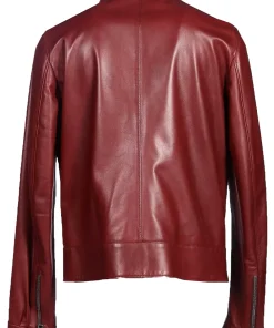 mens-classic-collar-burgundy-faux-leather-biker-jacket